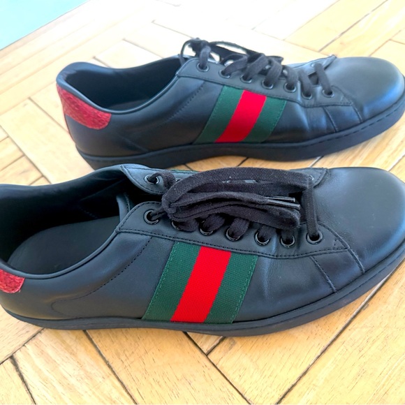 Gucci Men Ace leather sneakers Size 10 - Great conditions - Picture 3 of 4